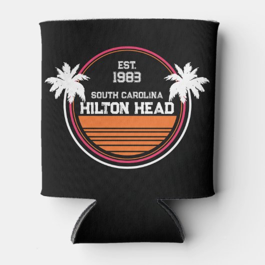 ヒルトンヘッドサウスカロライナ – レトロヴィンテージ60s 缶クーラー (正面)