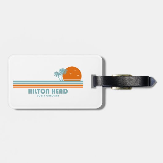 ヒルトンヘッドサウスカロリーナサンパームツリーズ ラゲッジタグ (裏面横)