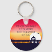 ヒルトンヘッドライトハウスSCレトロサンセットディ土産 キーホルダー (裏面)