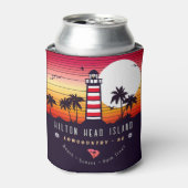 ヒルトンヘッドライトハウスSCレトロサンセットディ土産 缶クーラー (缶正面)