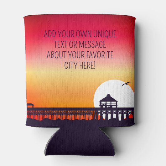 ヒルトンヘッドライトハウスSCレトロサンセットディ土産 缶クーラー (裏面)