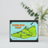 ヒルトンヘッド島SCマップポストカード ポストカード (スタンド正面)