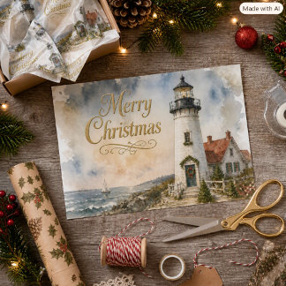 ヒルトンヘッド・アイランドのメリークリスマス灯台 薄葉紙