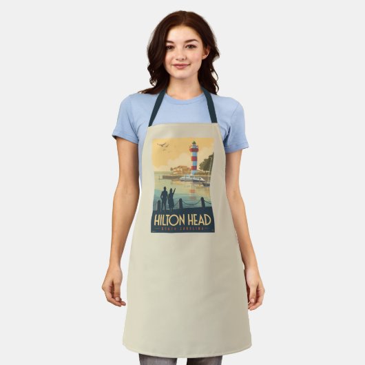 ヒルトンヘッド | サウスカロライナ エプロン (着用した状態)