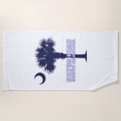 ヒルトンヘッド（パルメット）2 ビーチタオル (正面)