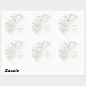 ヒルトンヘッドSCマップエレガントセージ結婚式の引き出物 ラウンドシール (シート)