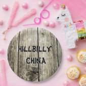 ヒルビリーおもしろい中国ノテフェイクィパインフェンス ペーパープレート (パーティー)