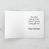 ヒルビリーおもしろい誕生日グリーティング カード (内部)