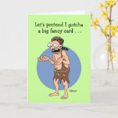 ヒルビリーおもしろい誕生日グリーティング カード (黄色い花)