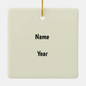 ヒルビリーまたはレッドネッククリスマスオーナメント セラミックオーナメント (裏面)