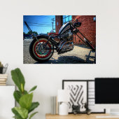 ヒルビリーデラックススポーツスターチョップ ポスター (ホームオフィス)