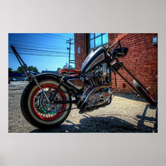 ヒルビリーデラックススポーツスターチョップ ポスター (正面)