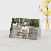 ヒルビリーボーイヴィンテージ写真1890レッドネック カード (黄色い花)