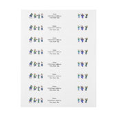 ヒルビリーミュージシャン周回住所 シール ラップアラウンドラベル (シート)