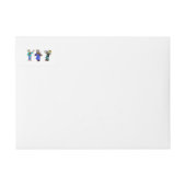 ヒルビリーミュージシャン周回住所 シール ラップアラウンドラベル (正面)