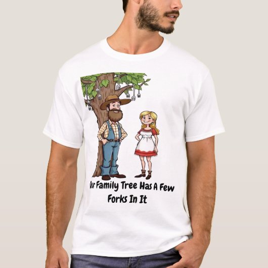 ヒルビリー家系図 Tシャツ (正面)