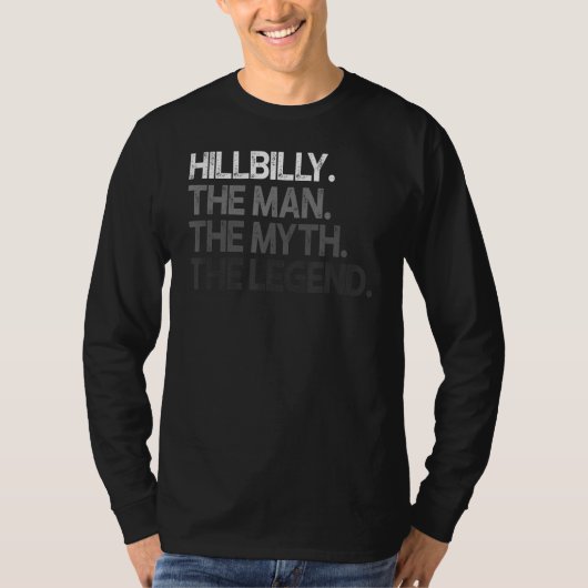 ヒルビリー・ザ・マン神話の伝説 Tシャツ (正面)