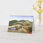 "ヒルファーム"国道グリーティングカード カード (黄色い花)