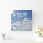 ヒルフェ・フォン・ジェホバ。 スクエア壁時計 (ホーム)