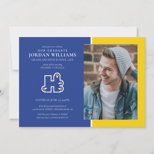 ヒルベルト大学卒業式 案内状 (正面)