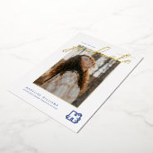 ヒルベルト大学卒業式 箔招待状 (回転した状態)