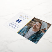 ヒルベルト大学卒業式 箔招待状 (回転した状態)