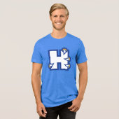 ヒルベルト大学 H トライブレンドＴシャツ (正面全面)