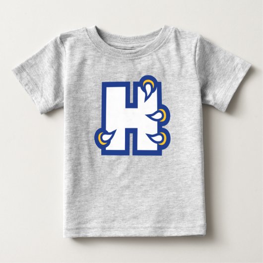ヒルベルト大学 H ベビーTシャツ (正面)