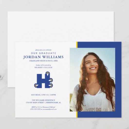 ヒルベルト大学 H 案内状 (正面/裏面)