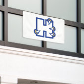 ヒルベルト大学 H 横断幕 (ビルの外側)