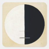 ヒルマによる地上生活における仏の視点 スクエアシール (正面)