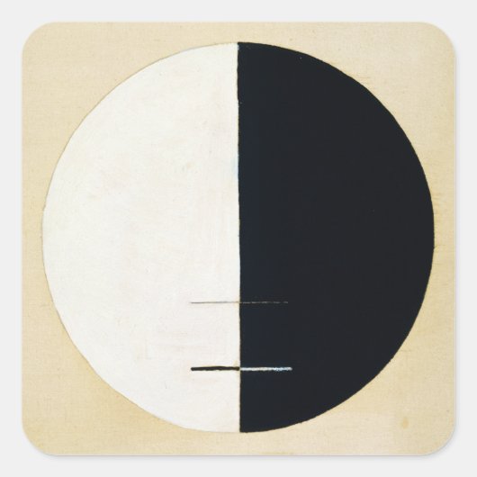 ヒルマによる地上生活における仏の視点 スクエアシール (正面)