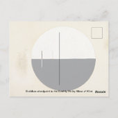 ヒルマによる地上生活における仏の視点 ポストカード (裏面)