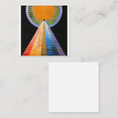 ヒルマアフクリントアルタルピースNo 1 スクエア名刺 (正面/裏面)