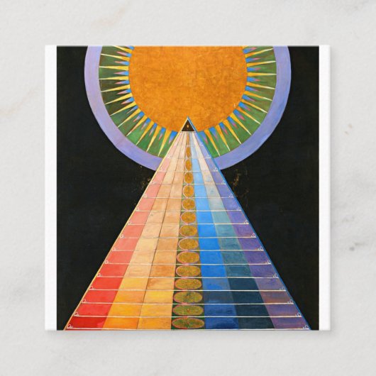 ヒルマアフクリントアルタルピースNo 1 スクエア名刺 (正面)