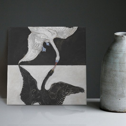 ヒルマアフクリントアールデコスワンウォールデコーバックスプラッシュ タイル