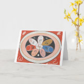 ヒルマフクリントカード カード (黄色い花)