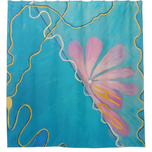 ヒルマフクリント | 抽象芸術ヴィンテージラブ – Eros I シャワーカーテン (正面)