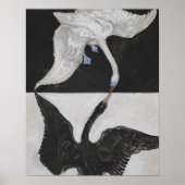 ヒルマ・アフ・クリントによる「白鳥」ヴィンテージアート ポスター (正面)