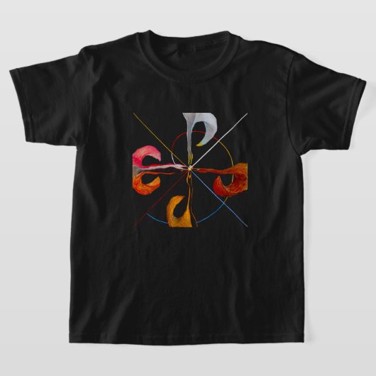 ヒルマ・アフ・クリント - スワン No. 7 Tシャツ (レイダウン)