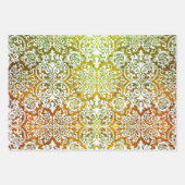 ヒルローズ金ゴールド、ウッドベリー&フローラサンプラー ラッピングペーパーシート (正面)