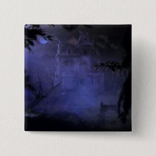 ヒル幽霊のよく出るハウスボタン 缶バッジ (正面)