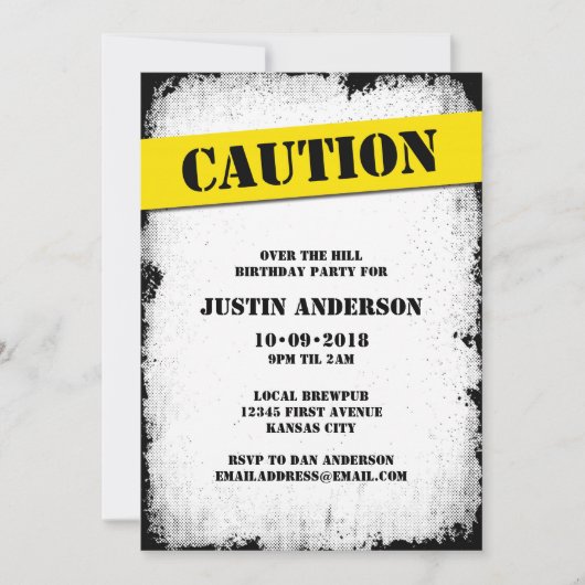 ヒル誕生日 招待状 (正面)