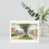 ヒル通りシーンinグリフィン,グルジア,ヴィンテージ ポストカード (スタンド正面)