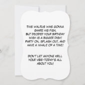 ヒレが最高なセイウスの風船と魚の誕生日パーティー (裏面)