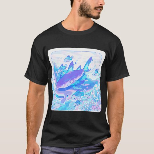ヒレなしサメ Tシャツ (正面)