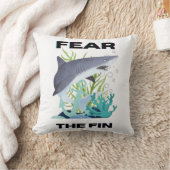 ヒレザメを恐れる クッション (ブランケット)