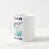 ヒレザメを恐れる コーヒーマグカップ (正面左)