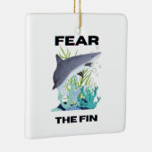 ヒレザメを恐れる セラミックオーナメント (右)