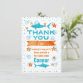 ヒレ味のサメ誕生日サンキューカード サンキューカード (スタンド正面)